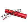 Compact Pen Readers with Aluminium cases Blue light Blocking Computer Digital Blue Light Spring Hinge Reading Glasses
