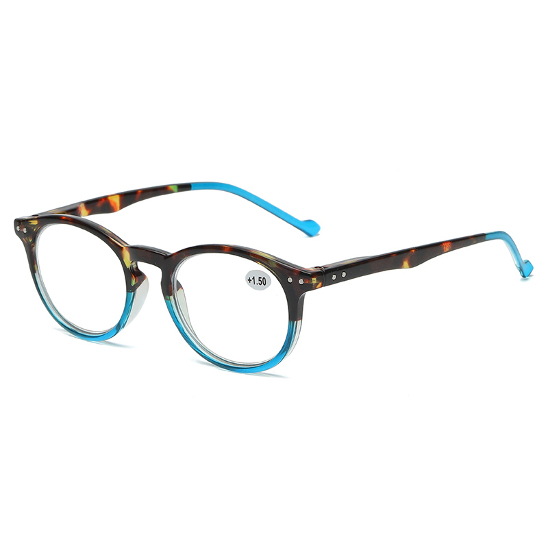 Plastic Fashion Bright color Vintage design Blue light Blocking Computer Digital Spring Hinge Reading Glasses