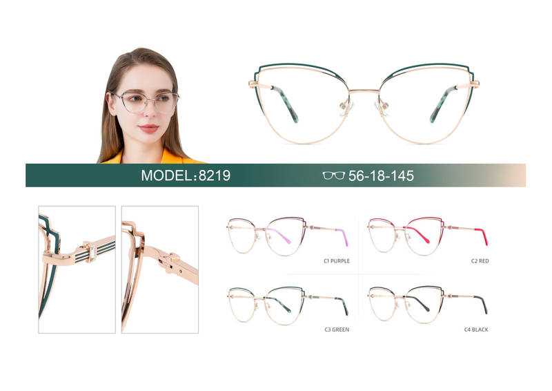 Hot Sale Ins Popular Women Glasses Frame Metal Optical Eyeglasses Frames 
