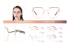 Hot Sale Ins Popular Women Glasses Frame Metal Optical Eyeglasses Frames 