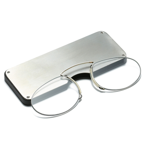 Rimless Nose Clip Reading Glasses UV400 Blue Light Blocking Lens