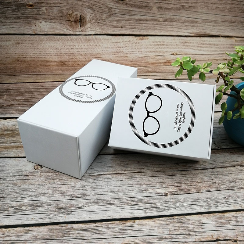 paper cardboard eyeglasses and reading glasses gift box and display box