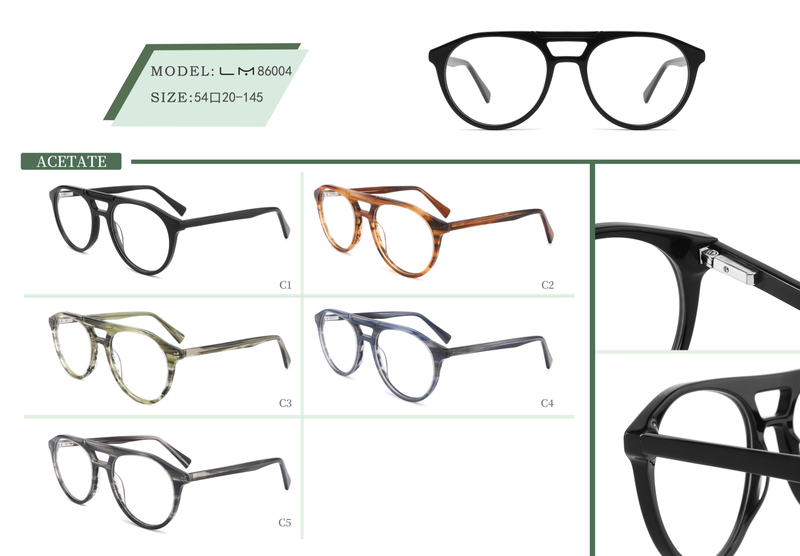  Ready To Sale Men's Vintage Design Handmade Acetate Optical Frame Classic Optical Frame