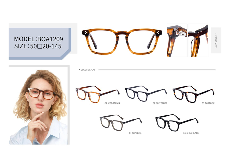  Wholesale Vintage Ladies Design Handmade Acetate Optical Frame Classic Optical Frame