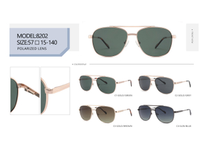 Hot Sale Ready to Sale Aviator Design Unisex Trendy UV400 TAC Polarized Metal Sunglasses
