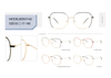 Ready Stocks No MOQ Women Luxury Classic Prescription Myopic Eyeglasses Optical Frame 