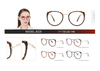 Metal&Acetate Combination Ins Popular Women Glasses Frame Metal Optical Eyeglasses Frames 