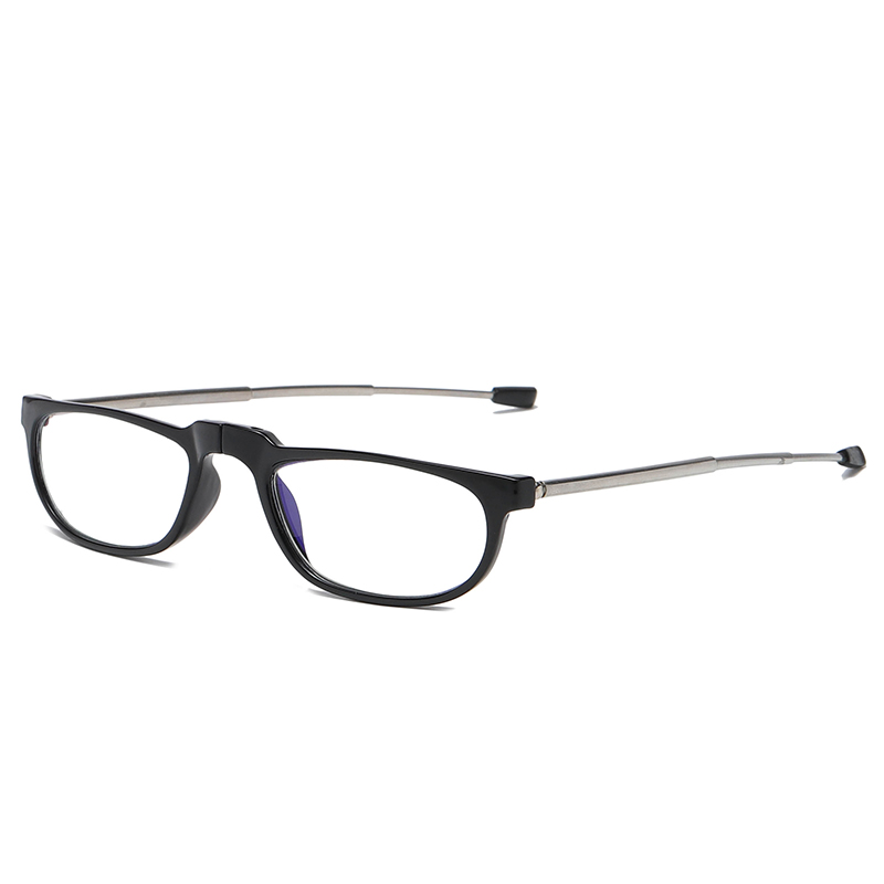 Adjustable Telescope Arms TR90 Reading Glasses with Cases UV400 Blue Light Reading Lens
