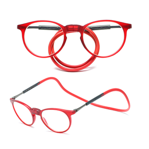 MOD.919 Hang on Neck Blue Light Blocking Reading Glasses,Comfortable Slicon Arms