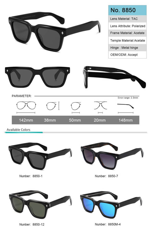 Ready to Sell Acetate Sunglasses TAC polarized lens No MOQ
