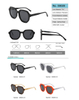 Ladies Polarized Aviator Acetate Sunglasses