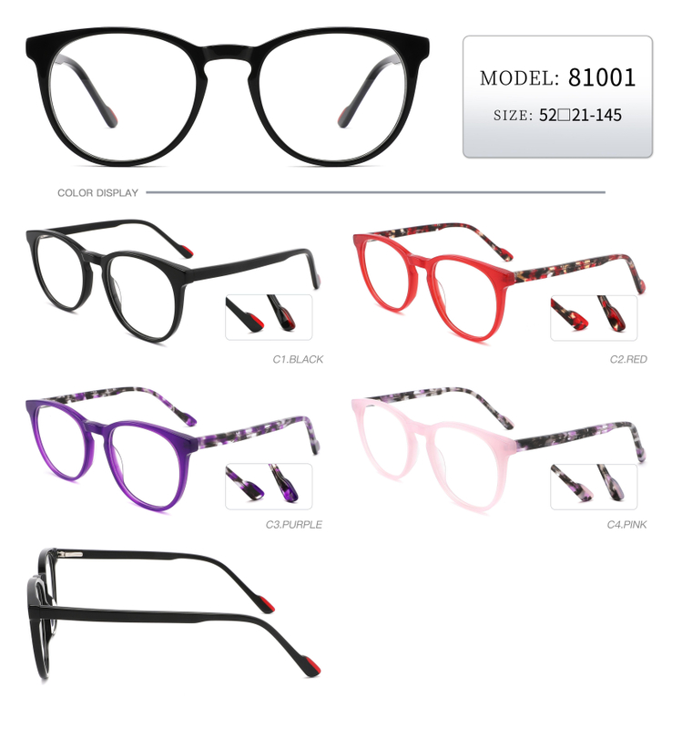  Wholesale Vintage Unisex Design Handmade Acetate Optical Frame Classic Optical Frame
