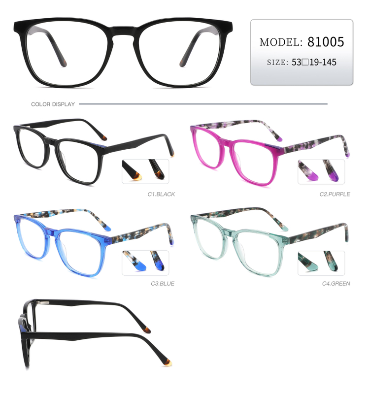  Wholesale Vintage Unisex Design Handmade Acetate Optical Frame Classic Optical Frame