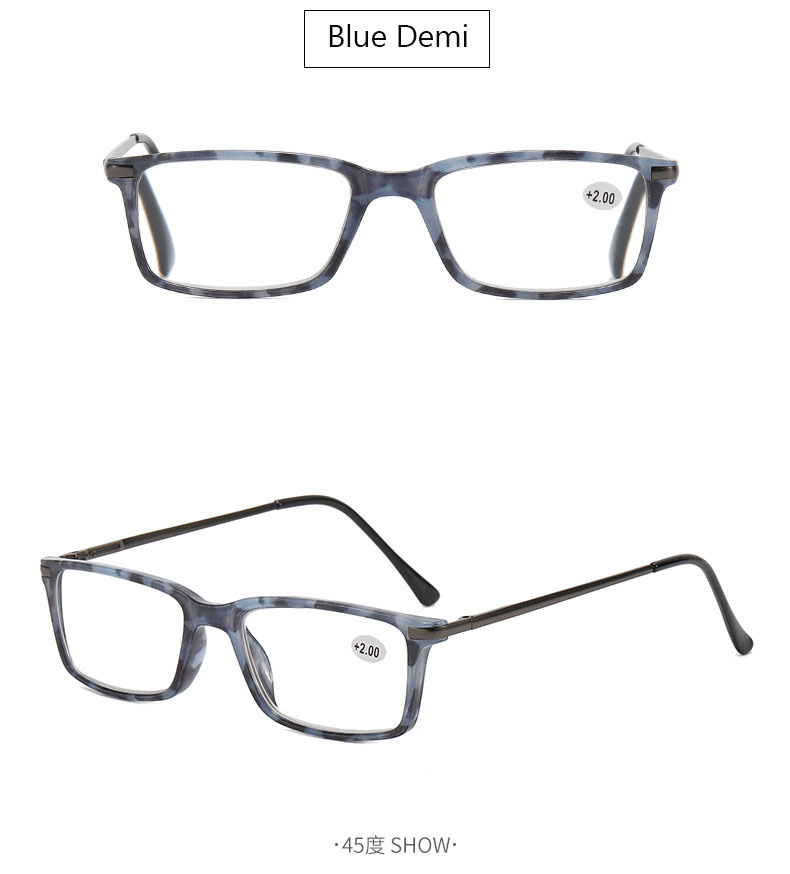 Unisex Spring Hinge Plastic and Metal Combination Blue light Block, Computer Mobile Digital Reading Glasses