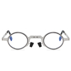 Unisex Vintage Ultra Light Stainless Steel No Screw Folding Reading Glasses Blue Light Blocking Reading Glasses