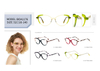  Wholesale Ladies Cat eye Fashion Luxury Lamination Design Handmade Acetate Optical Frame
