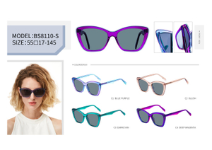 Hot Sale Ready Stocks Vintage Design Unisex Trendy UV400 Acetate TAC Polarized cat eye Sunglasses