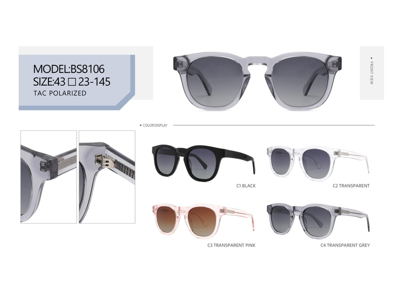 Hot Sale Ready To Sale Unisex Men's and Ladies Vintage Design Unisex Trendy UV400 TAC Polarized ACETATE Sunglasses