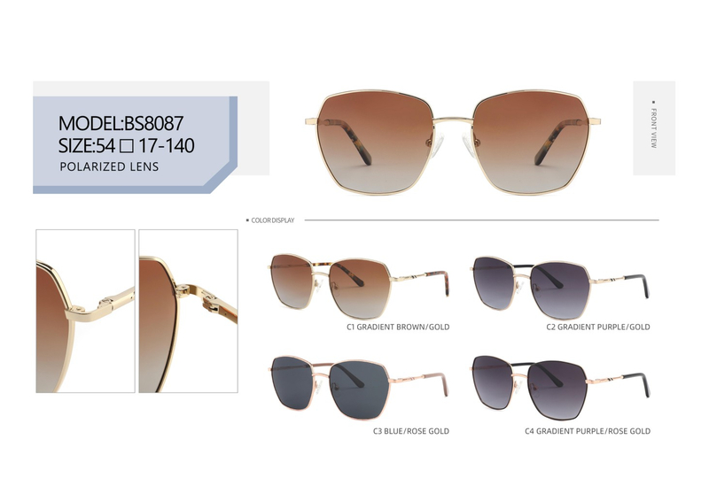  Ladies Vintage Design Unisex Trendy UV400 TAC Polarized Acetate Sunglasses