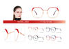 Hot Sale Ready Stocks Popular Women Glasses Frame Metal Optical Eyeglasses Frames 
