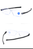 360 Degree Rotation Arms Folding Reading Glasses,Hd Blue Light Blocking Lens,eye Protection Uv400,With Slim Thin Cases