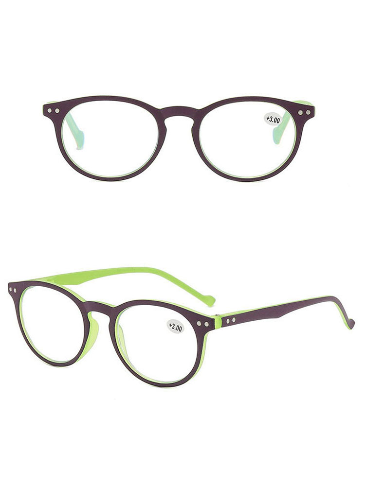 Unisex Vintage Design Novel Colors Plastic Anti Blue Rays Unisex Reading Glasses 