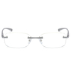 Ultra Light Aluminium Blue Light Blocking Rimless Reading Glasses 