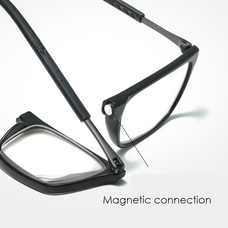 MOD.916 Hang on Neck Blue Light Blocking Reading Glasses,Comfortable Slicon Arms