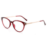 Ready Stocks Ladies TR90 Optical Frames with PI plating Metal Temple