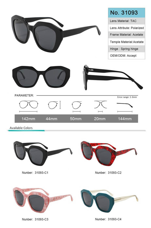 Ready to Sell Acetate Sunglasses TAC polarized lens No MOQ