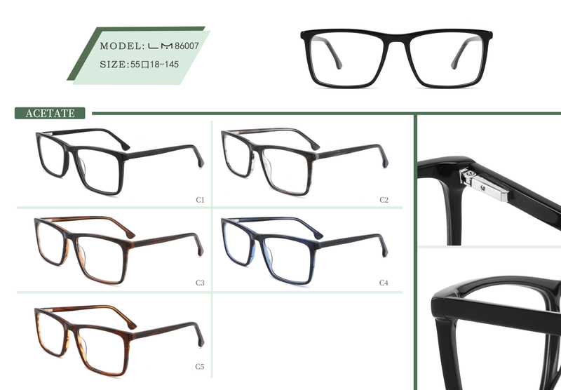  Ready To Sale Men's Vintage Design Handmade Acetate Optical Frame Classic Optical Frame
