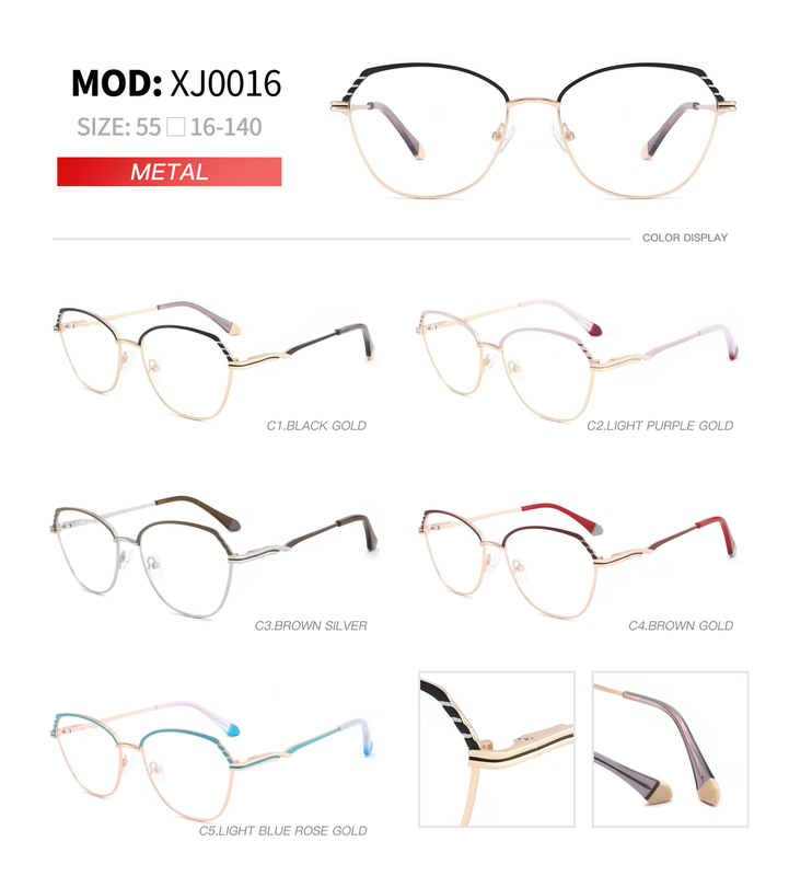 Hot Sale Ins Popular Women Glasses Frame Metal Optical Eyeglasses Frames 