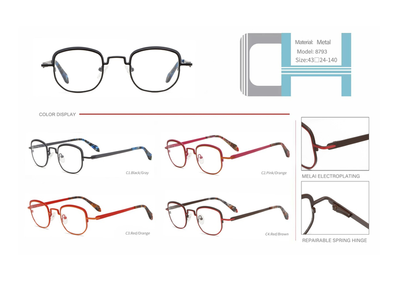ready stocks vintage metal optical frame