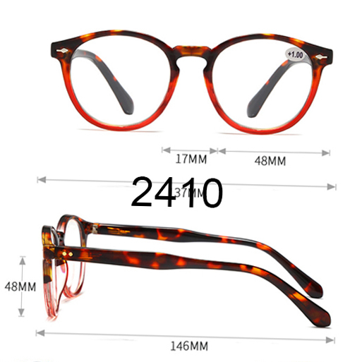  Fashion Plastic Reading Glasses with spring