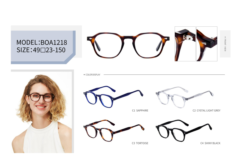  Wholesale Vintage Ladies Design Handmade Acetate Optical Frame Classic Optical Frame
