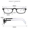  Vintage Unisex Men and Women Portable Reading Glasses Spring Hinge with penholder Blue light Computer reading glasses