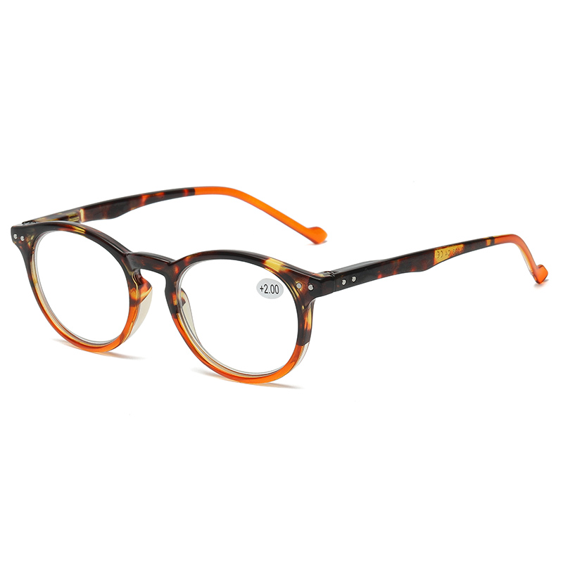 Plastic Fashion Bright color Vintage design Blue light Blocking Computer Digital Spring Hinge Reading Glasses