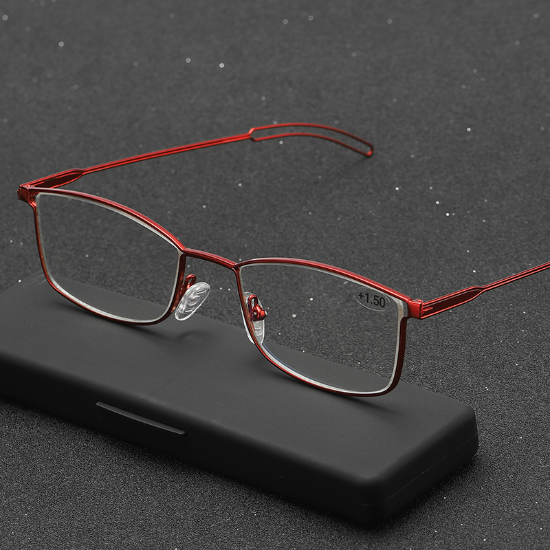 Mobile Partner Stainless Steel Computer Digital Blue Light Reading Glasses UV400