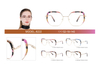 Hot Sale Ins Popular Women Glasses Frame Metal Optical Eyeglasses Frames 