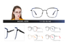 Hot Sale Ready Stocks Popular Women Glasses Frame Metal Optical Eyeglasses Frames 