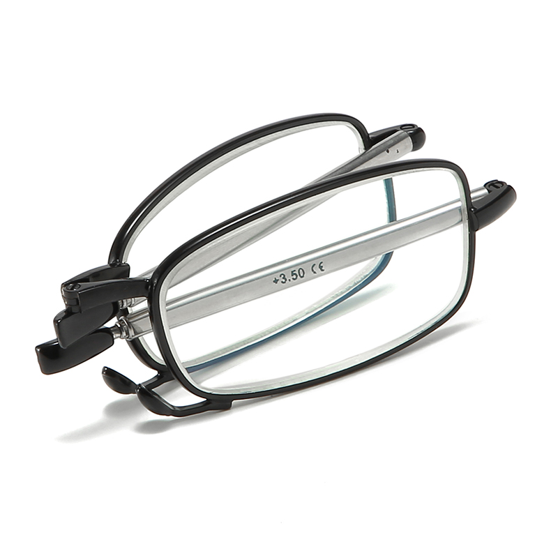 Blue Ligth Blocking Telescope Arms Portable Compact Folding Reading Glasses