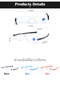 360 Degree Rotation Arms Folding Reading Glasses,Hd Blue Light Blocking Lens,eye Protection Uv400,With Slim Thin Cases