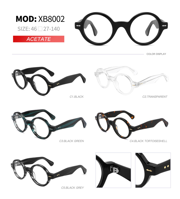 2023 newest Ready Stock Wide rim Shape Mens Acetate Optical Frames