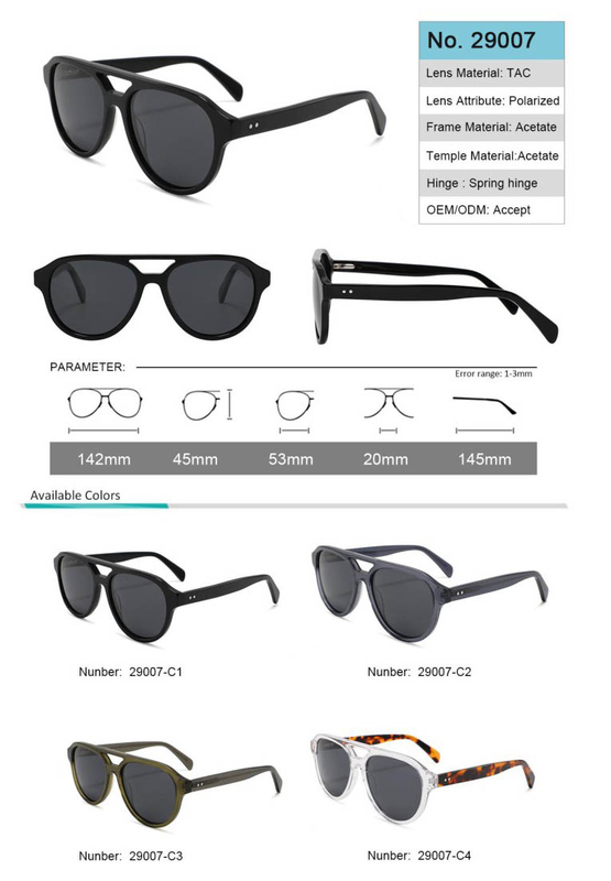 Ready to Sell Acetate Sunglasses TAC polarized lens No MOQ