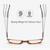 Unisex Spring Hinge Plastic and Metal Combination Blue light Block, Computer Mobile Digital Reading Glasses