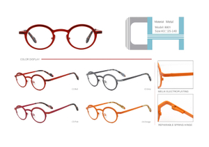 ready stocks vintage metal optical frame