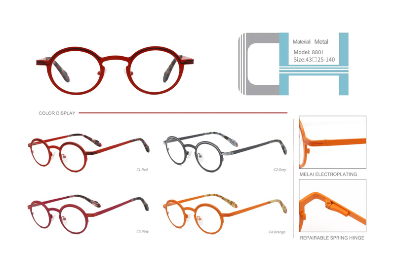 ready stocks vintage metal optical frame