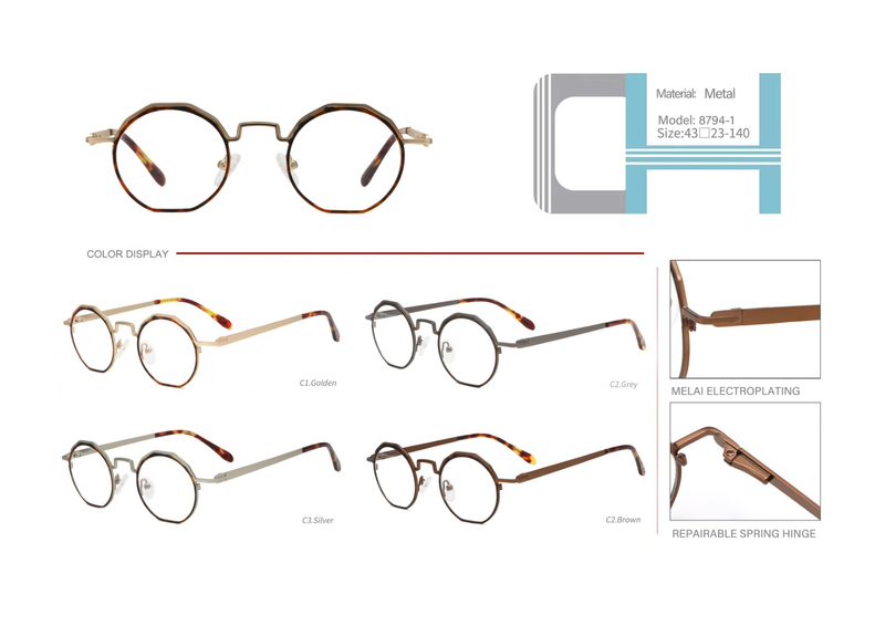 ready stocks vintage metal optical frame