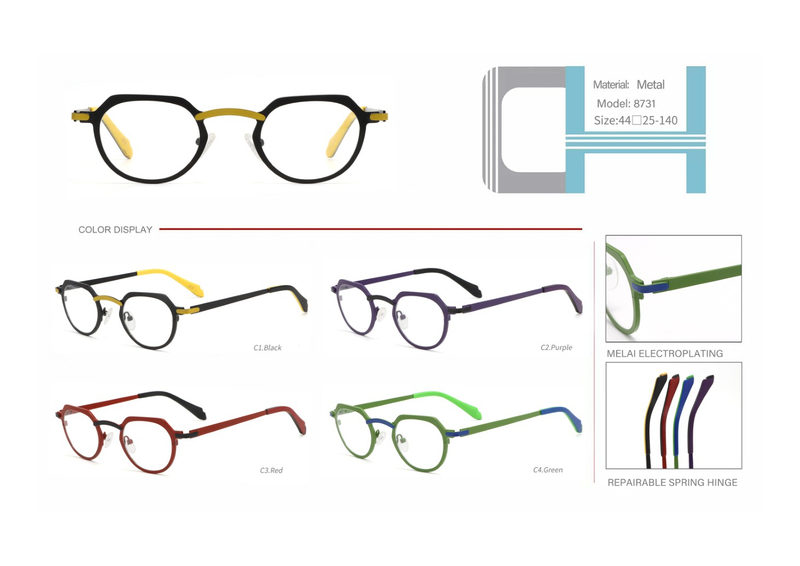 ready stocks vintage metal optical frame