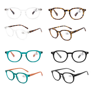  Fashion Plastic Reading Glasses with spring
